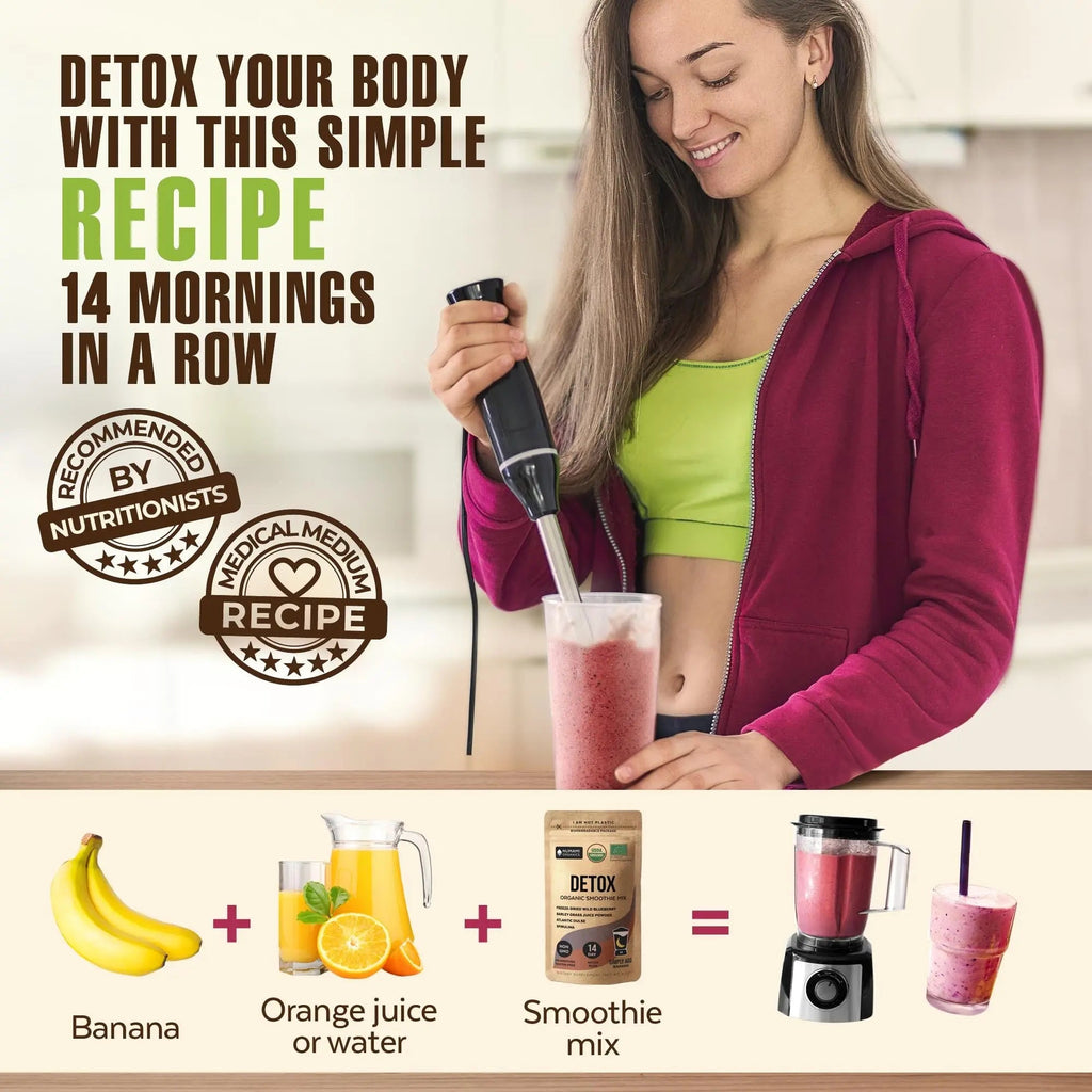 Numami Organic Detox Blueberry Smoothie Powder with Healthy Spirulina, Atlantic Dulse Numami Au supplements