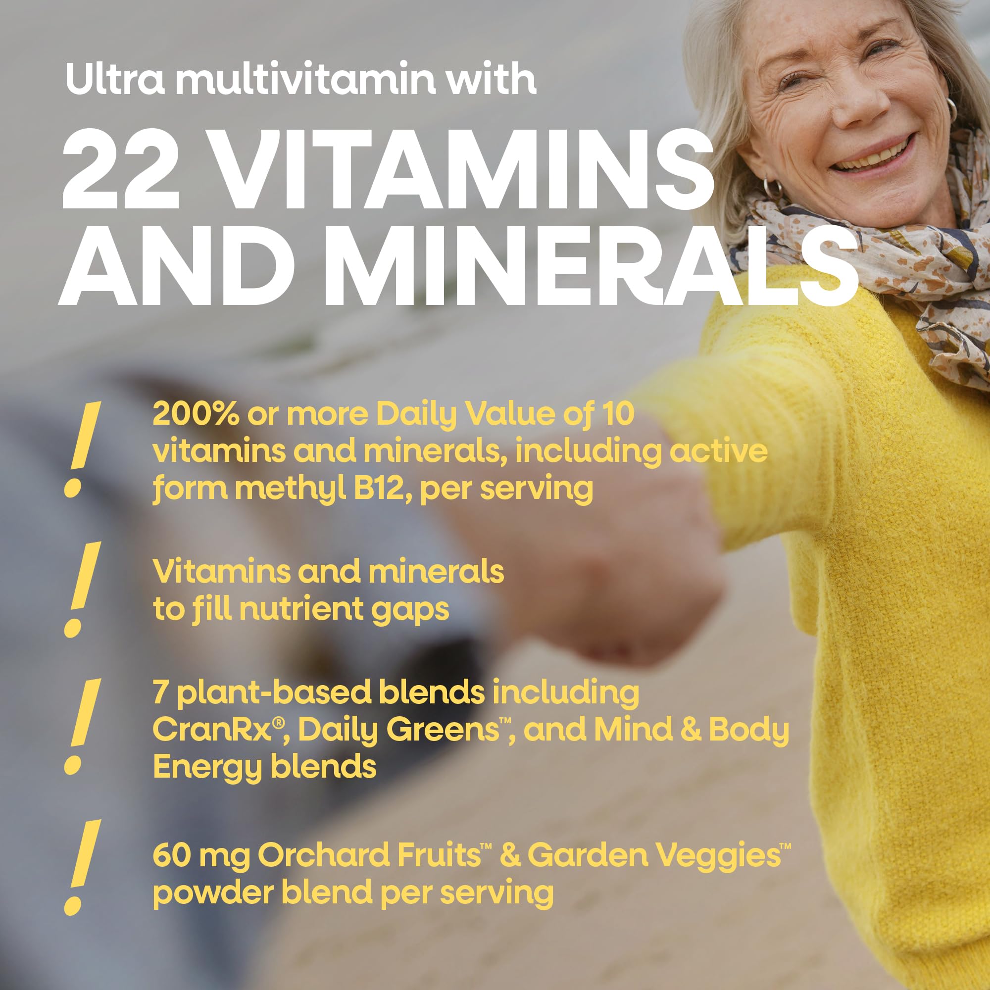 Nature’s Way Alive! Ultra Potency Multivitamin for Women 50 Plus, Complete High Potency Formula with Vitamin D3, C, E, Methylated B12, Supports,