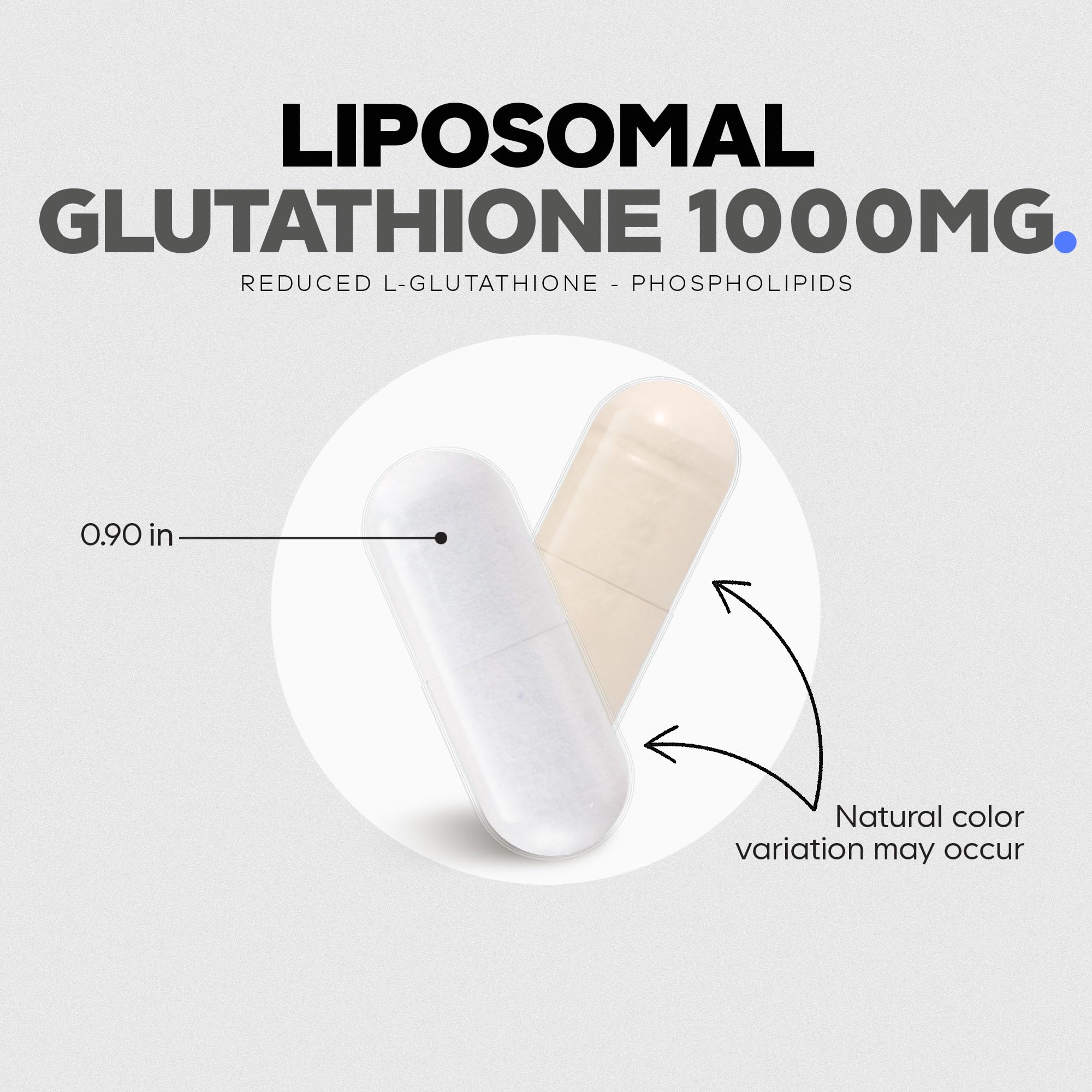Codeage Liposomal Glutathione 1000 mg Supplement, High-Potency Reduced L-Glutathione - Liposomal Delivery - Phospholipids - Non-GMO, Gluten-Free - 60 Capsules Codeage Au supplements
