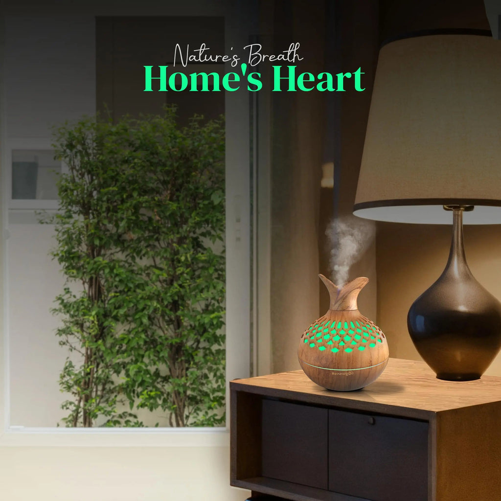 Aroma Diffuser for Essential Oils, Ultrasonic Aromatherapy Flower Oil Diffuser, Modern Cool Mist Renewgoo Au supplements