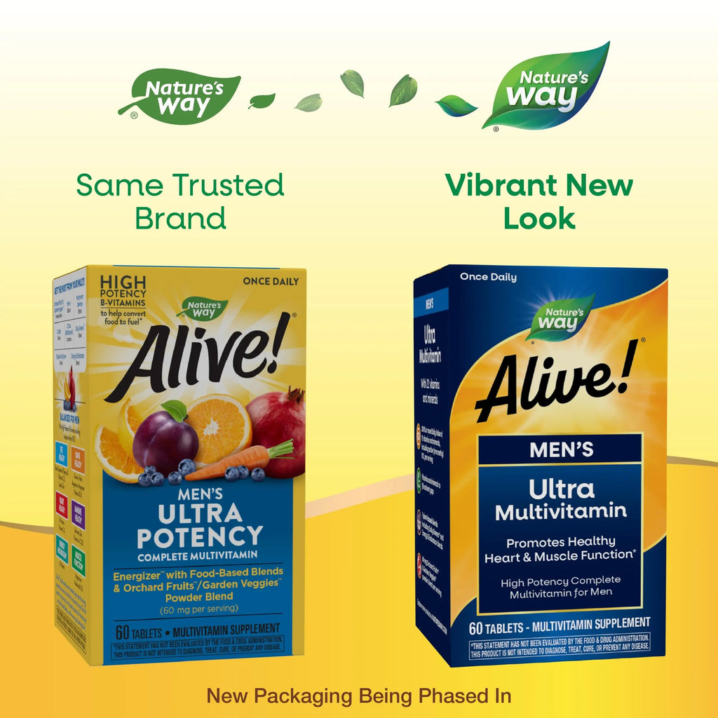 Nature's Way Alive! Men's Daily Ultra Multivitamin, High Potency Formula, Promotes Heart & Muscle Function Nature's Way Au supplements