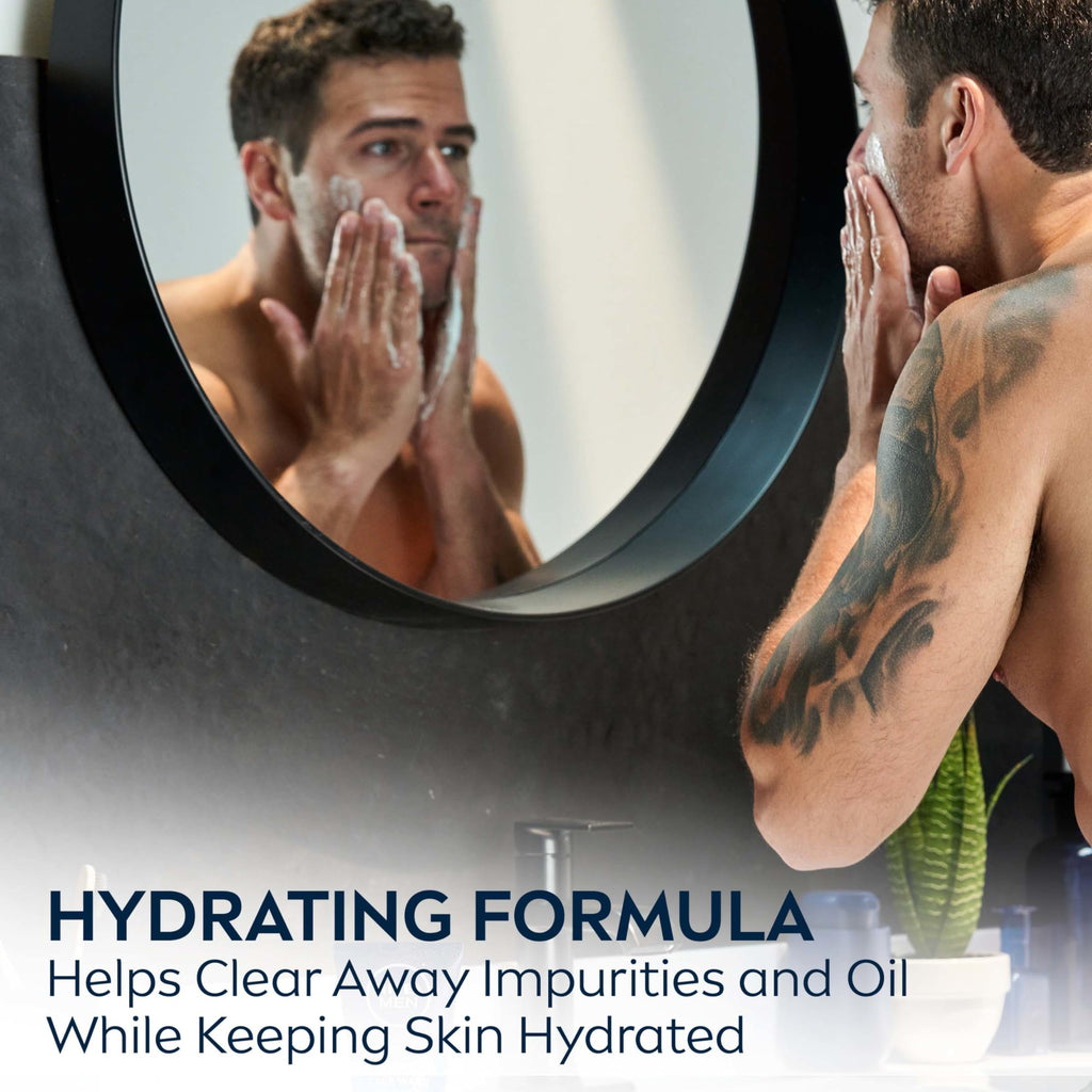 NIVEA MEN Maximum Hydration Face Wash, Face Wash with Provitamin B5 and Aloe Vera