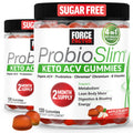 Force Factor ProbioSlim Apple Cider Vinegar Gummies, Keto ACV Gummies with LactoSpore Probiotics & Prebiotics to Support Digestion, Metabolism & Immune Health,