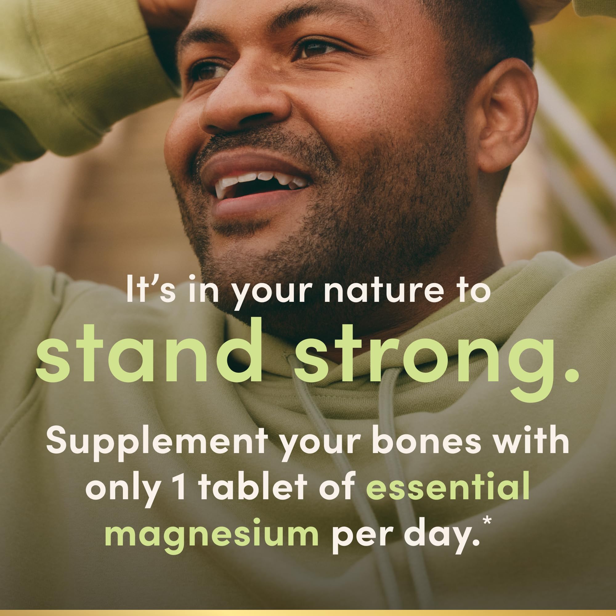 Nature's Bounty Magnesium 500 mg Tablets, High Potency Magnesium Supplement for Bone & Muscle Health, Whole Body Support, 200 Count (Pack of 1)