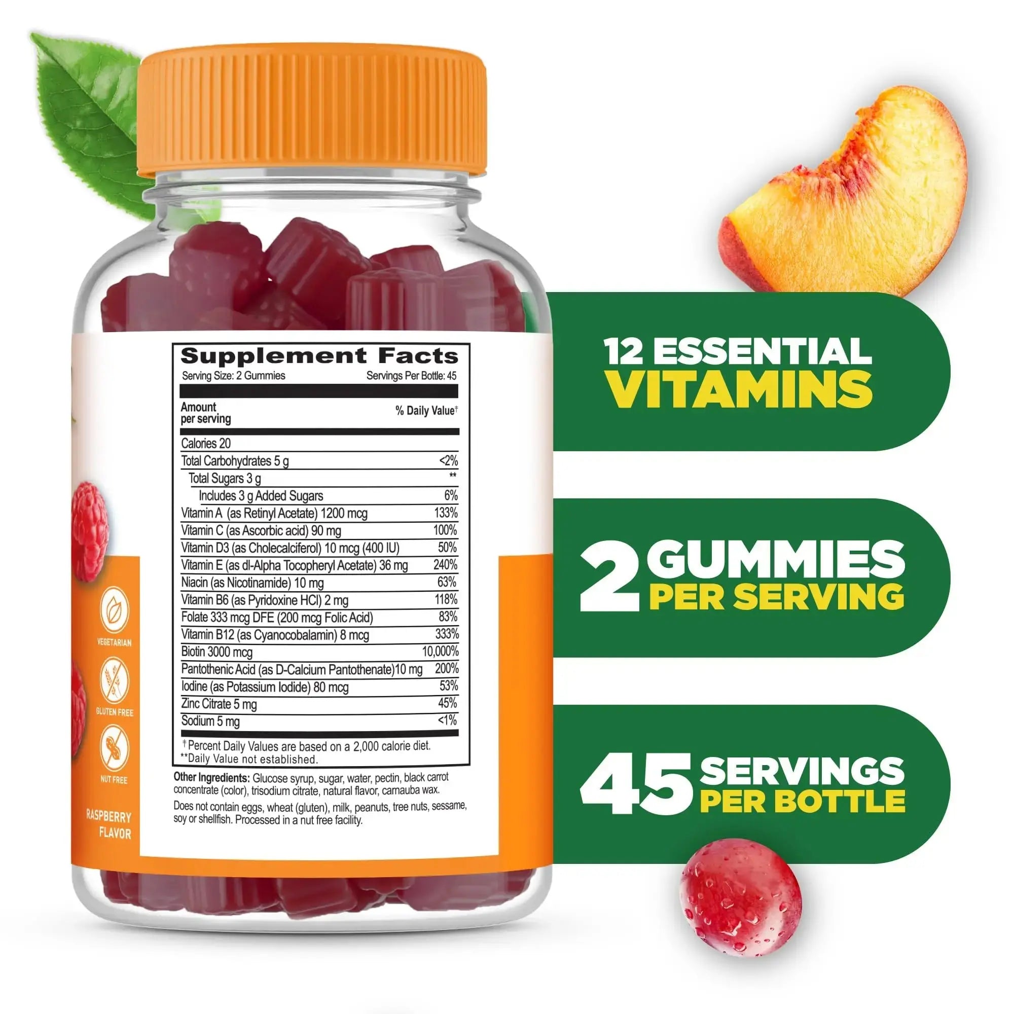 Lifeable Womens Multivitamin Gummy | with Vitamin A, C, D, E, Niacin, B6, Folate, B12, Biotin, Pantothenic Acid, Iodine, Zinc | Lifeable Au supplements