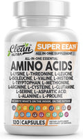 Clean Nutraceuticals Amino Acids Supplement L-Lysine, L-Threonine, L-Leucine, Isoleucine, Valine, L-Histidine, L-Tryptophan, L-Methionine, L-Arginine, L-Cysteine,