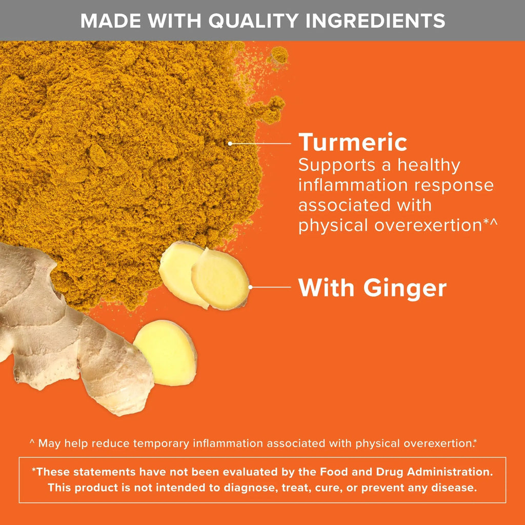 Qunol Turmeric Curcumin with Black Pepper & Ginger, 2400mg Turmeric Extract with 95% Curcuminoids, Extra Strength Supplement Qunol Au supplements