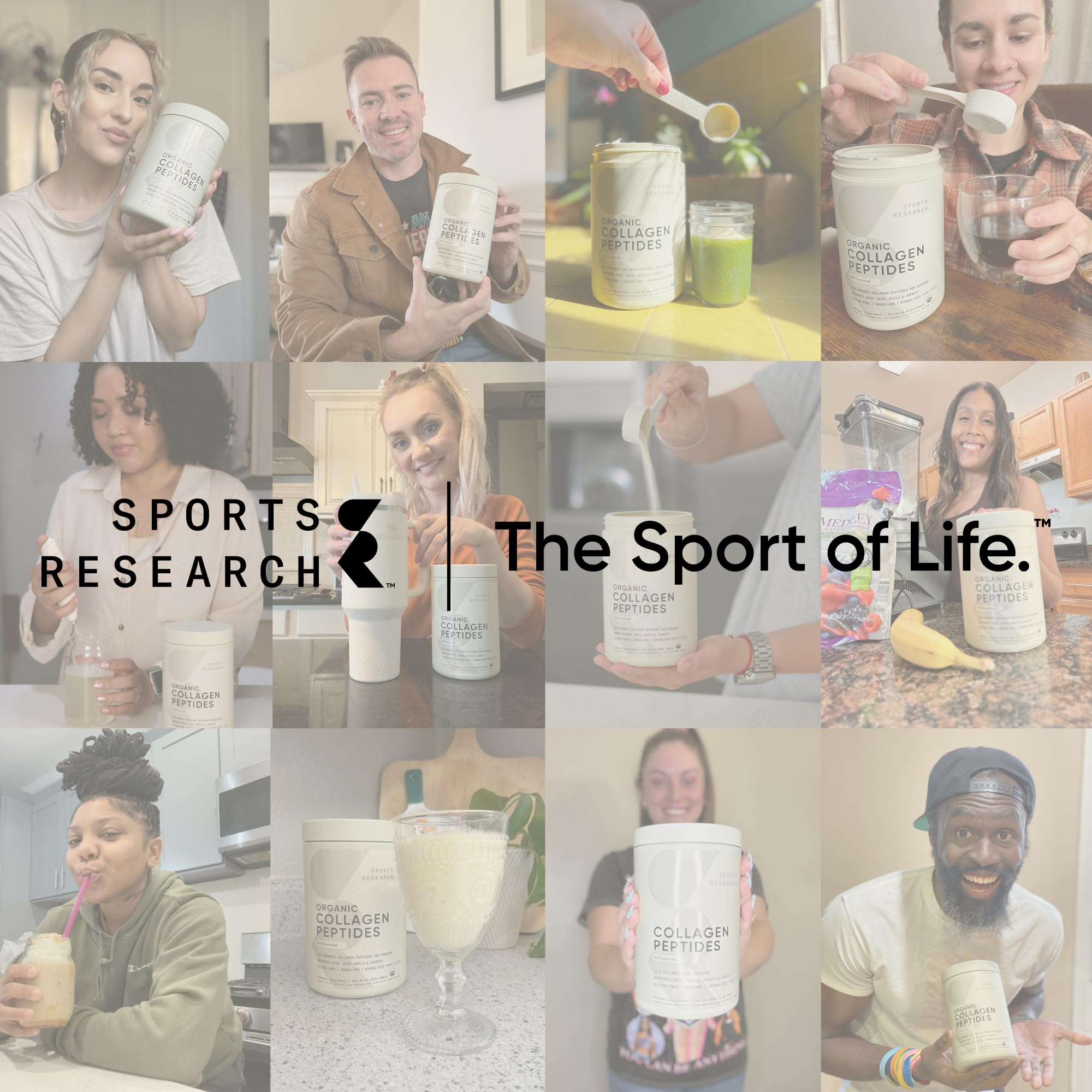 Sports Research Marine Collagen Peptides Powder - Sourced from Wild-Caught Fish, Pescatarian Friendly, Keto Certified & Non-GMO Tested