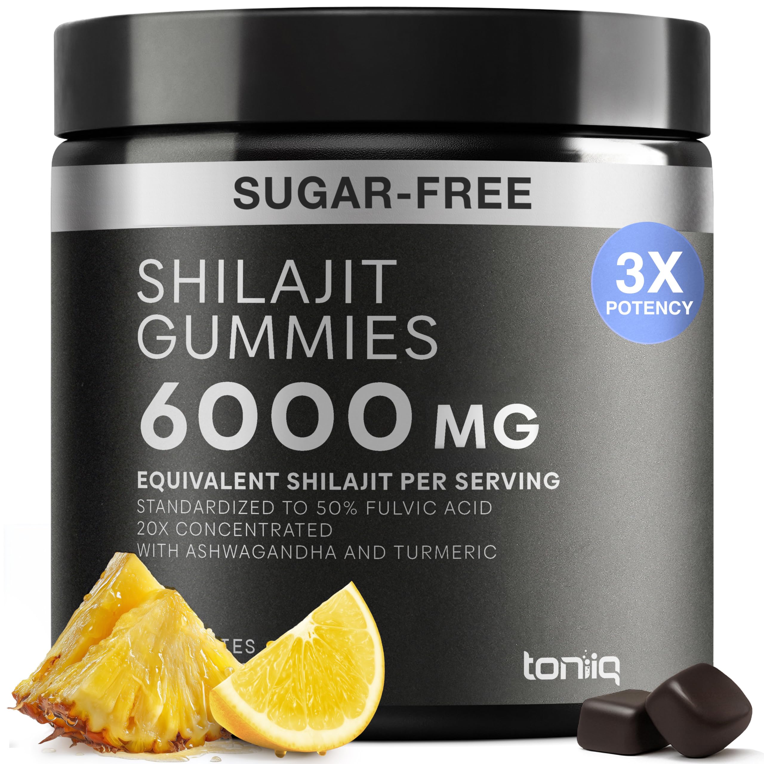 Shilajit Gummies 6000mg Equivalent (3X Stronger) – Himalayan Sourced + Ashwagandha + Turmeric – Lab Tested Toniiq Au supplements