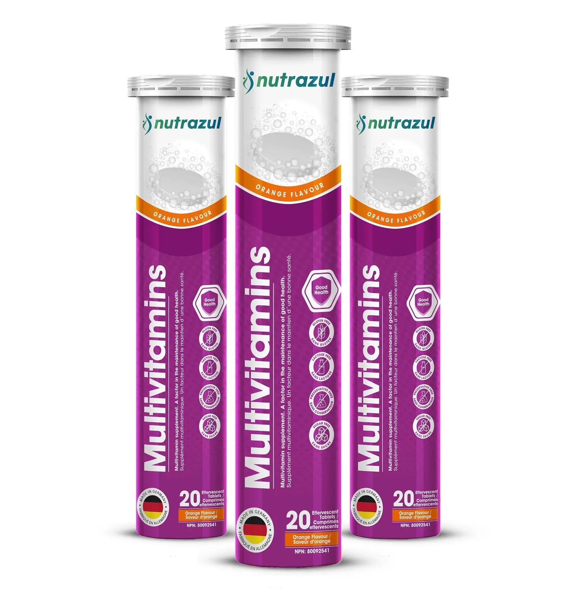 nutrazul Multivitamin Effervescent Tablets, Supplement for Daily Wellness & 9 Essential Vitamins, Contains Vitamin with Vitamin C & B Complex nutrazul Au supplements