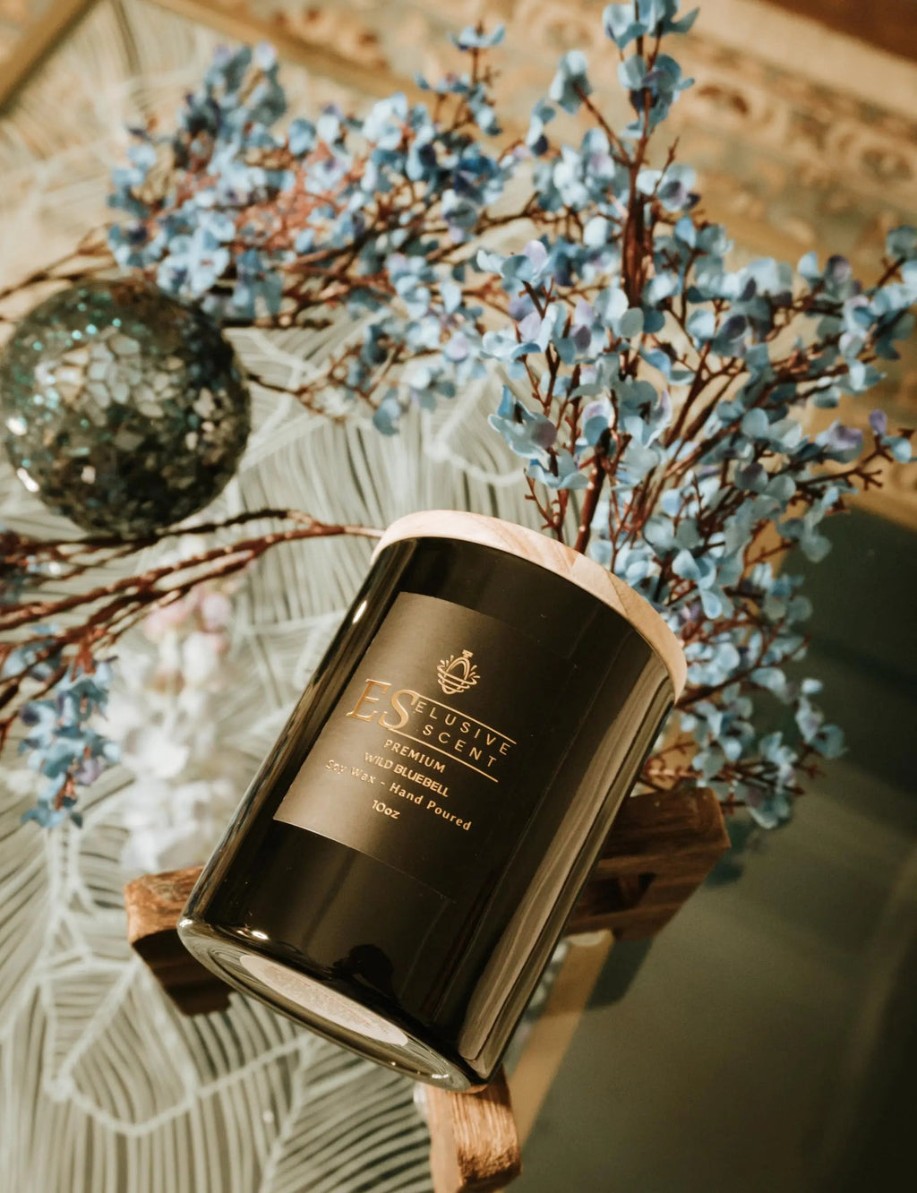 Wild Bluebell | 10oz | Premium Candle | Scented Candle | Aromatherapy | Essential Fragrance Oils Elusive Scent Au supplements