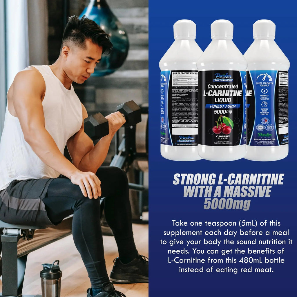 Parker Naturals L-Carnitine 5000 Mg Premium Dietary Supplement Liquid - 16 Oz All Natural Parker Naturals Au supplements