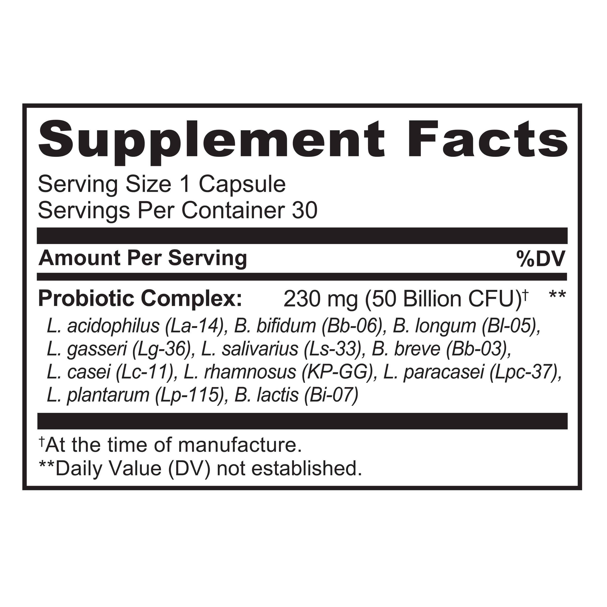 NATURELO Probiotics for Digestive Health, 50 Billion CFU, 30 Vegetarian Capsules, 11 Strains, Daily Use Supplement, Delayed Release, No-Fridge, Helps Boost Immune System,