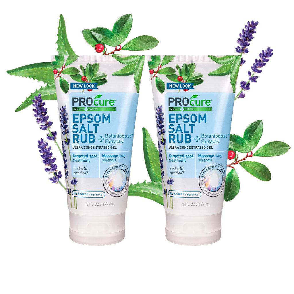 PROcure Epsom Salt Rub Gel – Concentrated Muscle Relief with Organic Aloe Vera & Essential Oils for Aches, Soreness & Tension – 2 Pack PROcure Au supplements