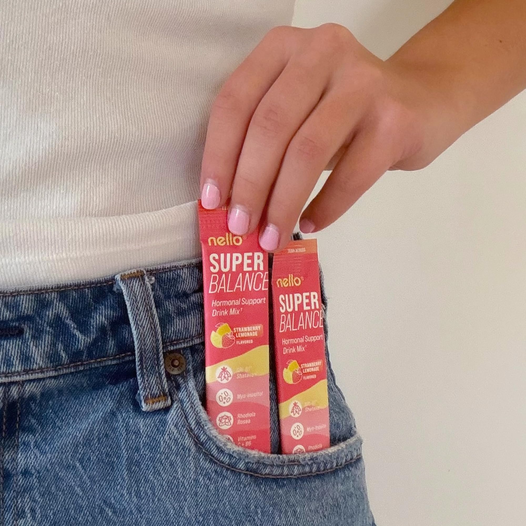 Nello Superbalance Hormonal Support Drink Mix, SRI-81 Shatavari, Myo-Inositol, Rhodiola Rosea, Vitamin C, Magnesium, Theobromine