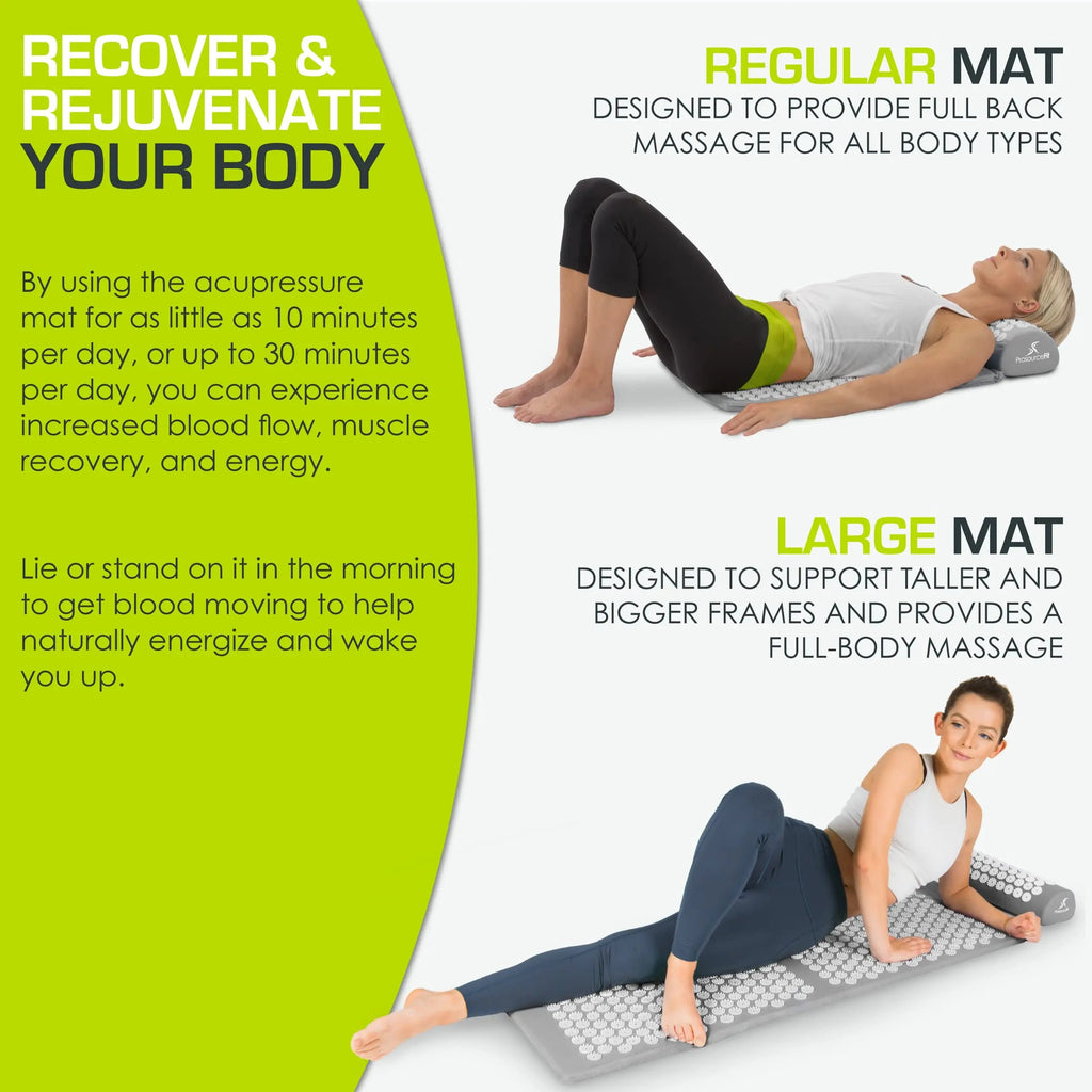 ProsourceFit Acupressure Mat and Pillow Set for Back/Neck Pain Relief and Muscle Relaxation ProsourceFit Au supplements