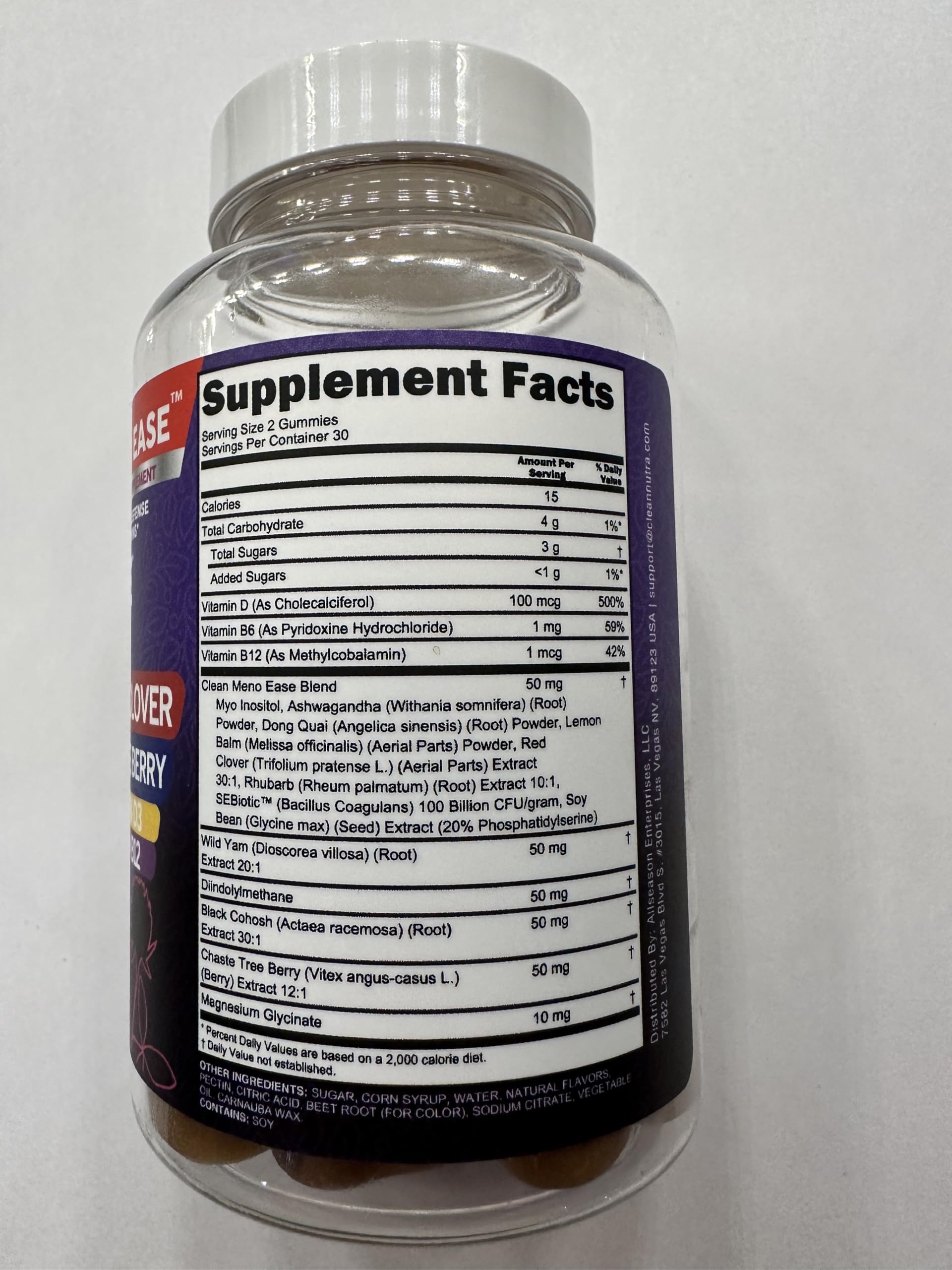 Menopause Supplement for Women Gummies with Black Cohosh, Wild Yam, DIM, Magnesium, Red Clover Chasteberry for Hormone Balance Relief Night Sweats Mood Plus Bergamot, Vitamin D3, Vitamin B6 B12 Clean Nutraceuticals Au supplements