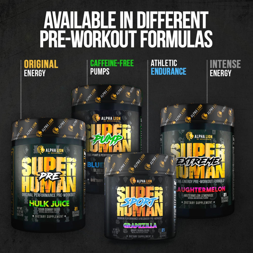 ALPHA LION Superhuman Burn – 2 in 1 Metabolism Booster Pre Workout and Thermogenic Burner for Men – Appetite Suppressant