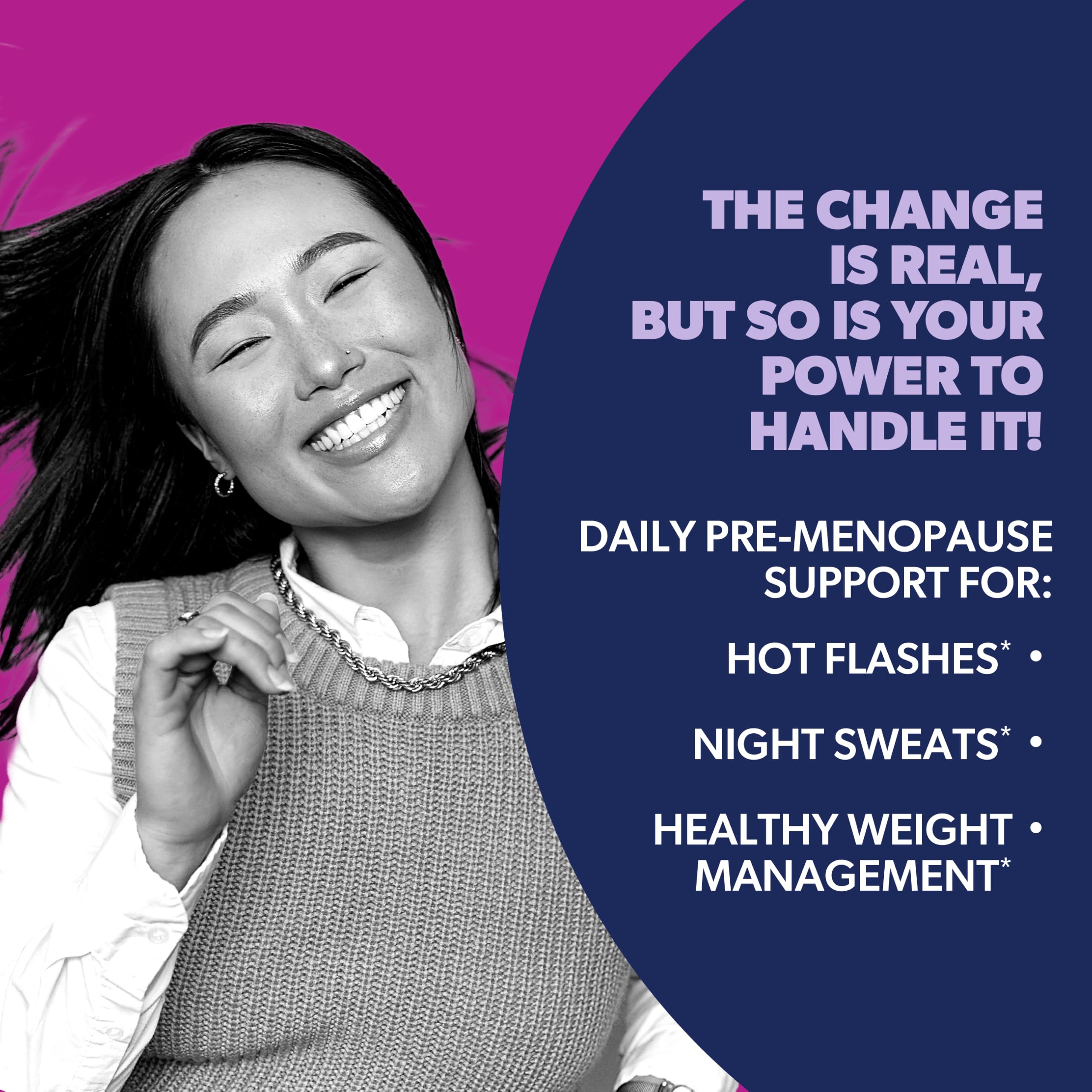 AZO® Daily Pre-Menopause Relief Perimenopause Supplements for Women, Hot Flash, Night Sweat and Healthy Weight Management Support* - 30 Count AZO Au supplements