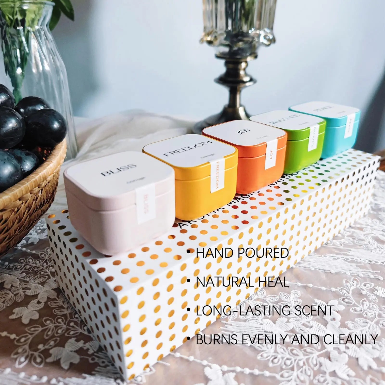 Aromagic 5 Pack Scented Candles Gift Set,Jar Candles Valentine's Day Gifts for Women aromagic Au supplements