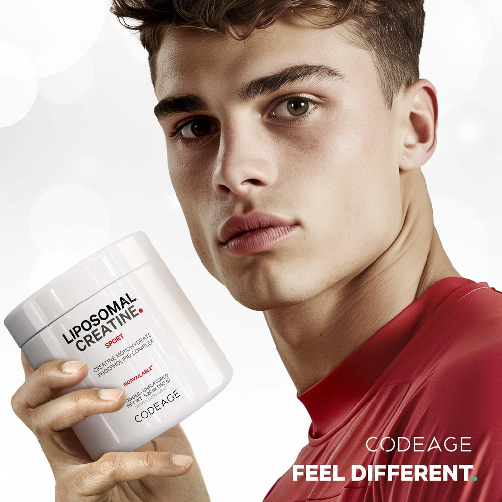 Codeage Liposomal Creatine Powder Supplement, Pure Creatine Monohydrate 5000mg, Pre Workout & Post Workouts - Unflavored Creatine, Micronized Creatine Powder - Creatinine for Sports - 30 Servings Codeage Au supplements