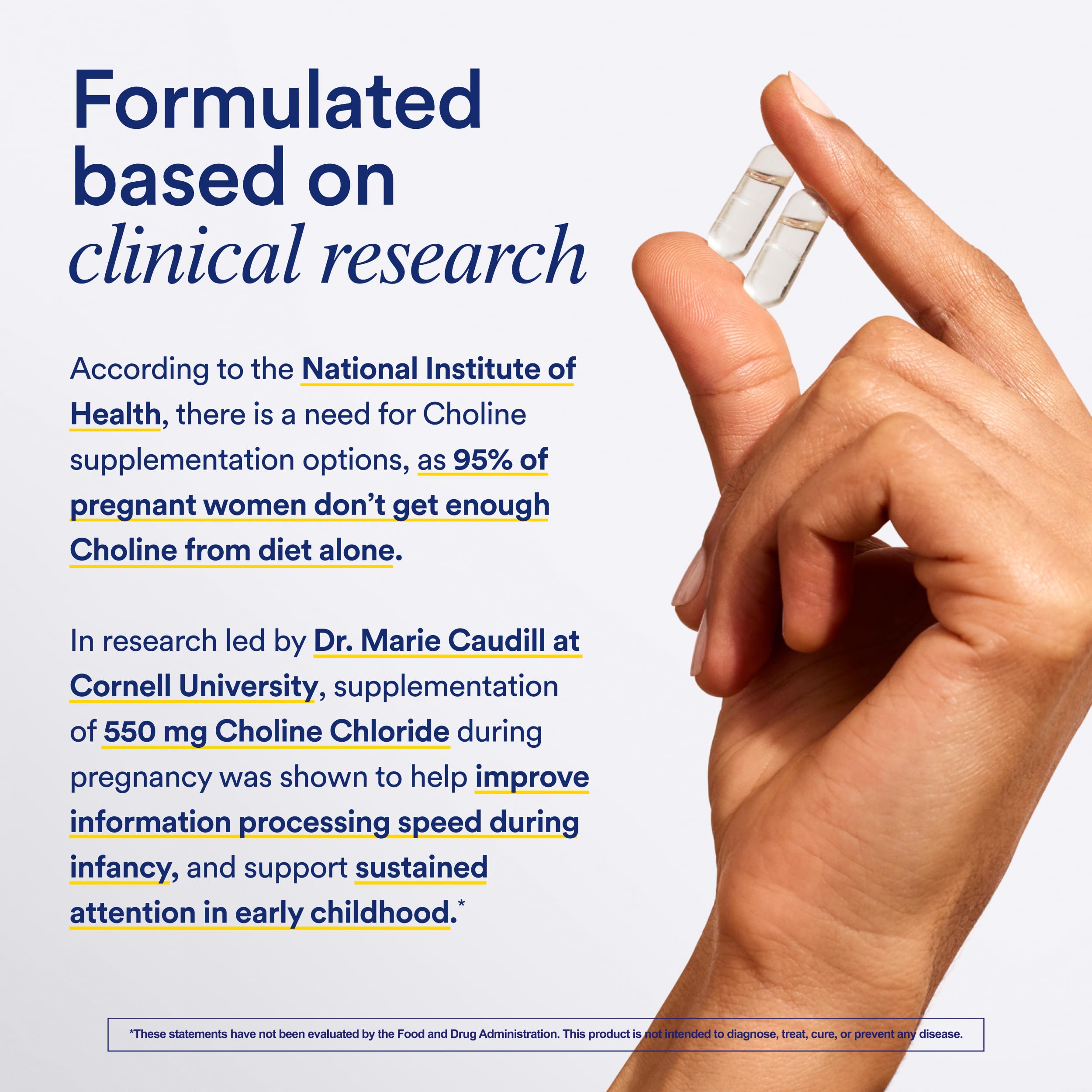 Ritual Natal Choline Supplement - 550mg - to Support Baby’s Cognitive Function When Taken During Pregnancy and Postpartum Choline Content in Breastmilk