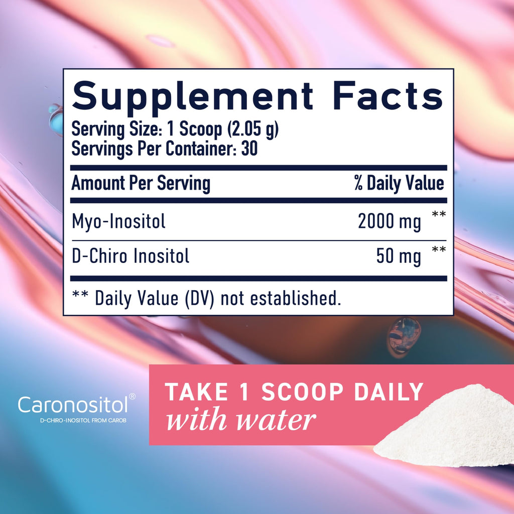 Myo-Inositol & D-Chiro Inositol Powder | Hormone Balance for Women | Ideal 40:1 Ratio | Myo 2000mg, D Chiro 50mg | Regulate Menstrual Cycle and Support Ovarian Health | 30 Servings, 2.17 oz. SMNutrition Au supplements