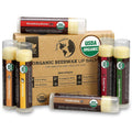 Earth's Daughter USDA Organic Lip Balm 6-Pack - Fruit Flavors, Beeswax, Coconut Oil, Vitamin E - Best Lip Repair