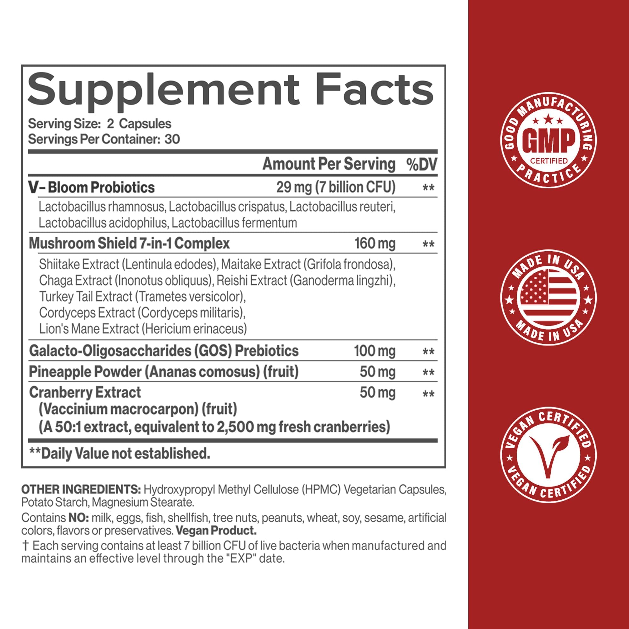 HerAure Vaginal Probiotics for Women - pH Balance, Healthy Vaginal Odor, Vaginal Flora, Yeast Balance, Women Probiotics and Prebiotics, Immune Support