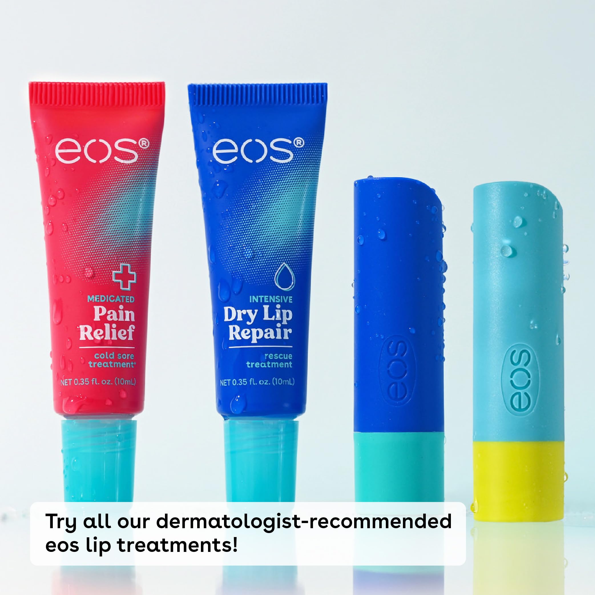 eos The Hero Lip Repair, Extra Dry Lip Treatment, 24HR Moisture, Natural Strawberry Extract, 0.35 fl oz, 2-Pack