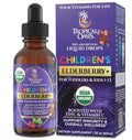 Tropical Oasis USDA Organic Liquid Vitamin Drops with Elderberry, Vitamin C and Zinc for Toddlers & Kids | Sugar Free | Vegan | Non-GMO | 2 Fl Oz Tropical Oasis Au supplements