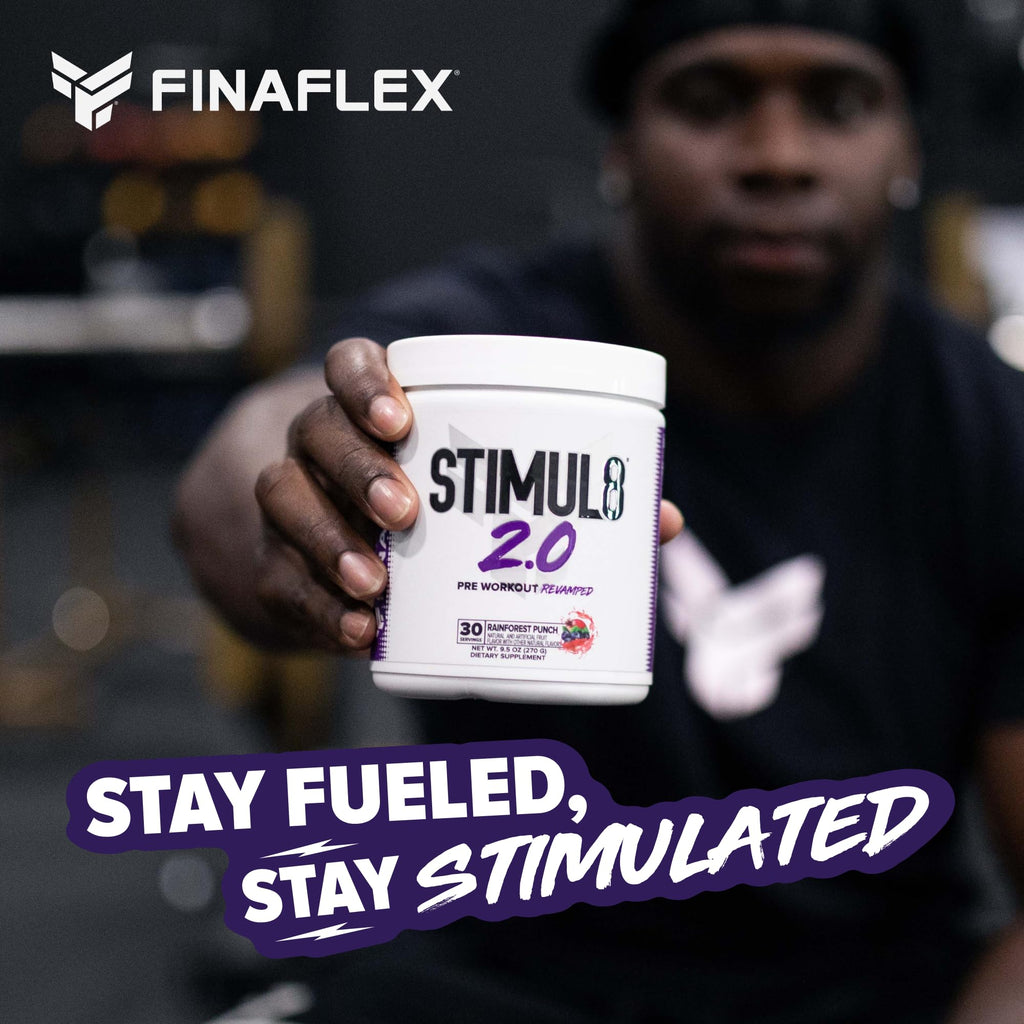 FINAFLEX STIMUL8 2.0 Pre Workout, Granny Apple - Delivers Energy, Focus & Strength FINAFLEX Au supplements
