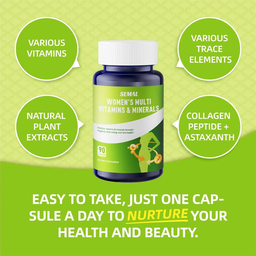 SEMAL Daily Multivitamin & Multimineral Supplement for Women (90 Capsules) SEMAL Au supplements