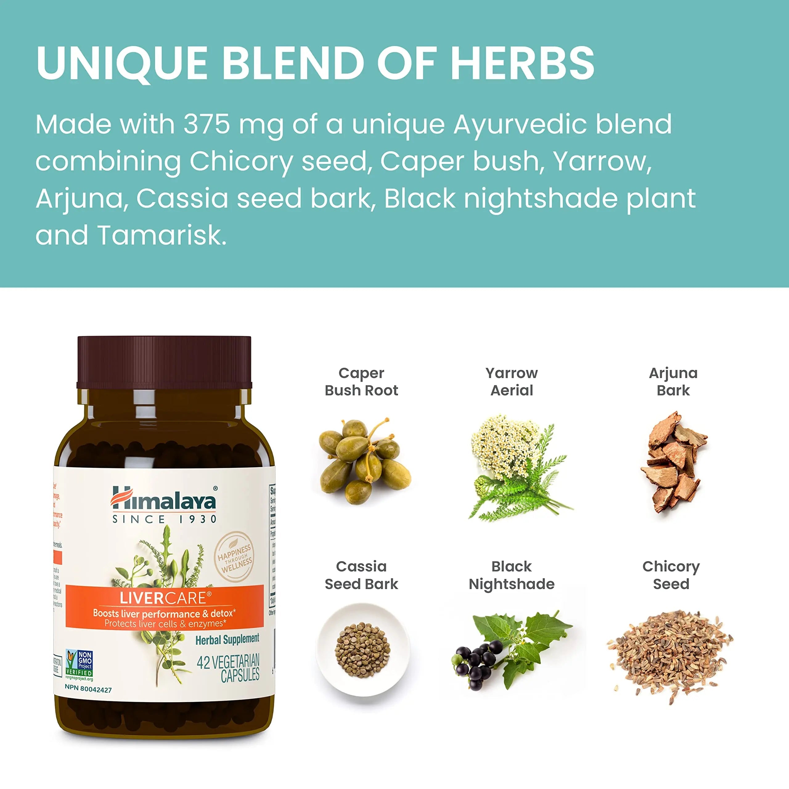 Himalaya LiverCare for Total Liver Support, Cleanse and Detox, Protects Cells & Enzymes Himalaya Au supplements