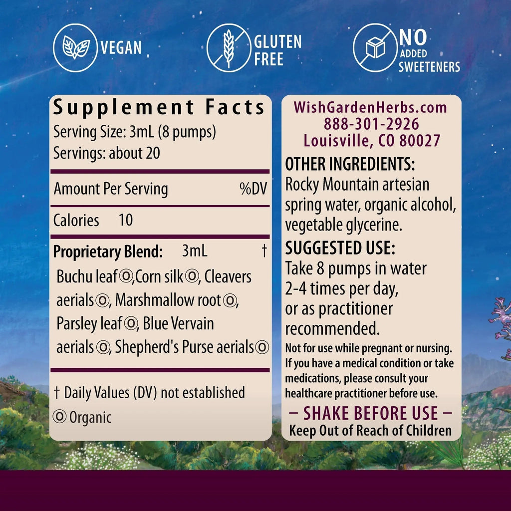 WishGarden Herbs Kidney Strength - Plant-Based Kidney Support Supplement with Buchu Leaf & Cornsilk Supports Kidney Health, Kidney Cleanse, Detox, Promotes Healthy Urinary Tract Health Function, 2oz WishGarden Au supplements