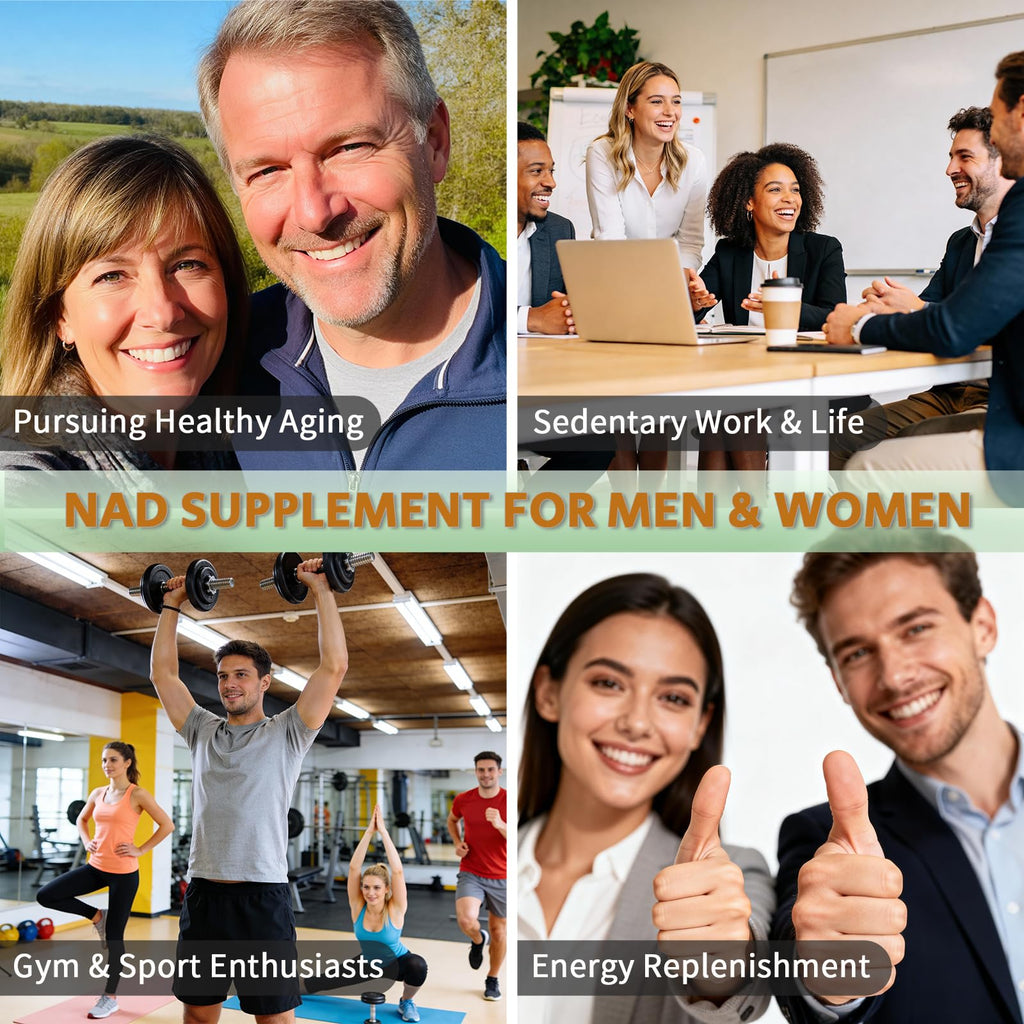 YMINGKJ NAD+ Supplement with Resveratrol 1200mg – Nicotinamide Adenine Dinucleotide & Trans-Resveratrol 50mg, Anti-Aging Cellular Energy & Metabolism Support, 60 Vegetarian Capsules (30 Servings) YMINGKJ Au supplements