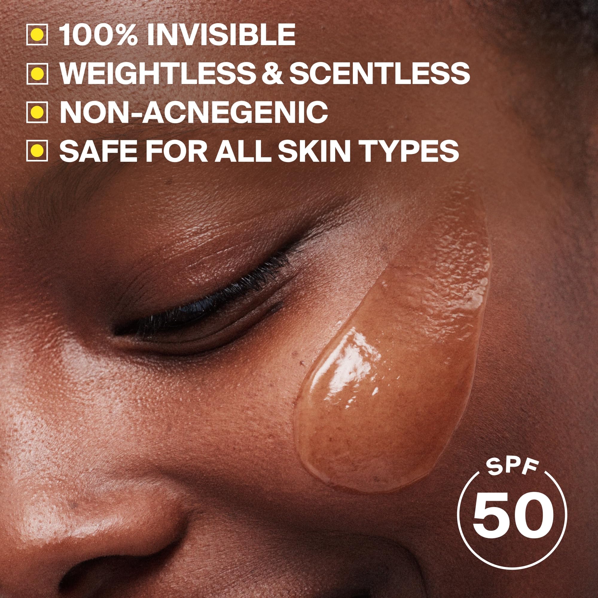 Supergoop! Unseen Sunscreen - SPF 50 - Clear & Invisible Face Sunscreen + Broad Spectrum + Makeup-Gripping Primer