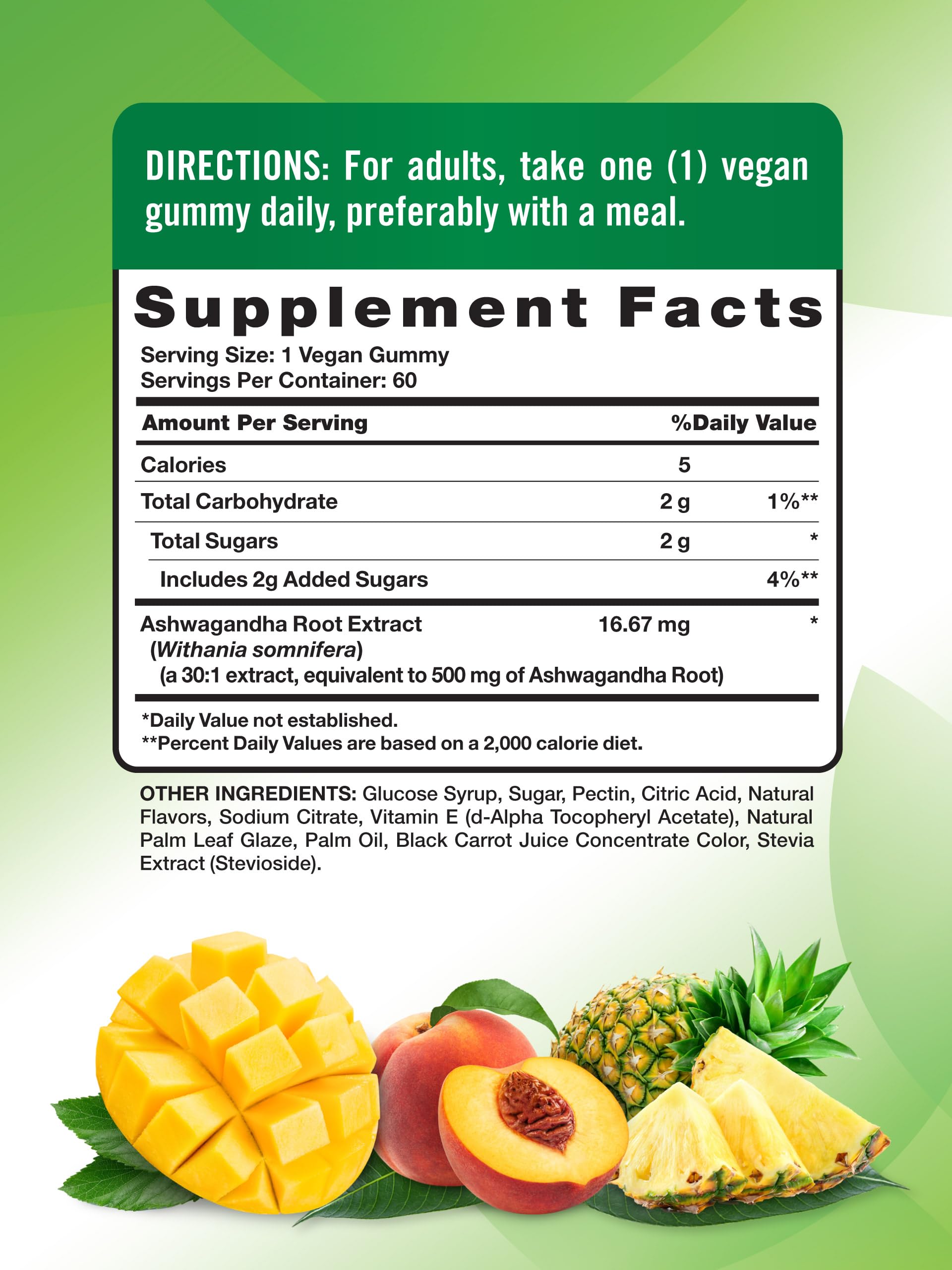 Nature's Truth Ashwagandha Gummies | 60 Count | Tropical Flavor | Vegan, Non-GMO, & Gluten Free Supplement Nature's Truth Au supplements