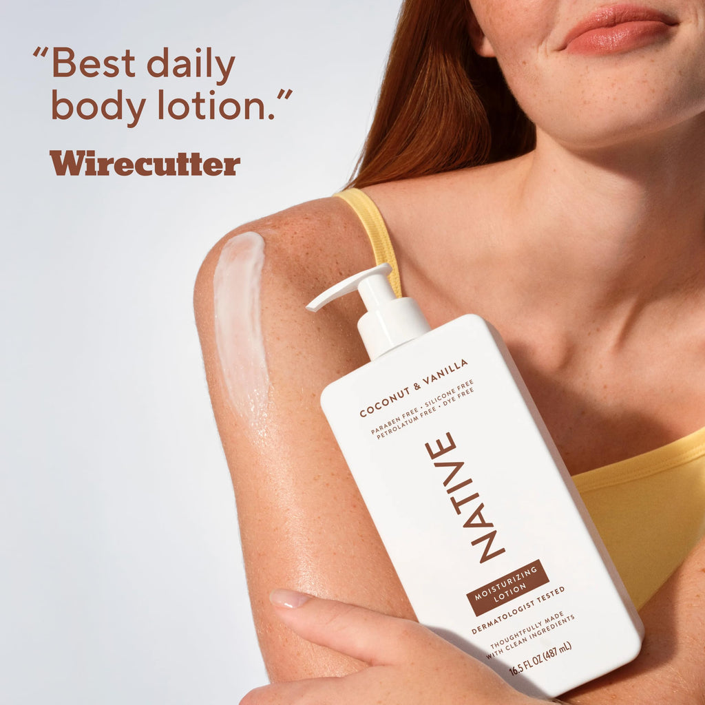 Native Body Lotion Contains Naturally Derived Plant-Based Moisturizers for Women and Men | Restores Dry Skin