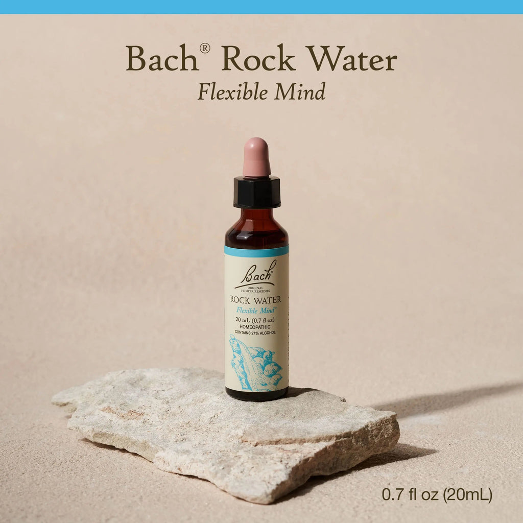 Bach Original Flower Remedies, Rock Water for Flexibility, Natural Homeopathic Flower Essence Bach Au supplements
