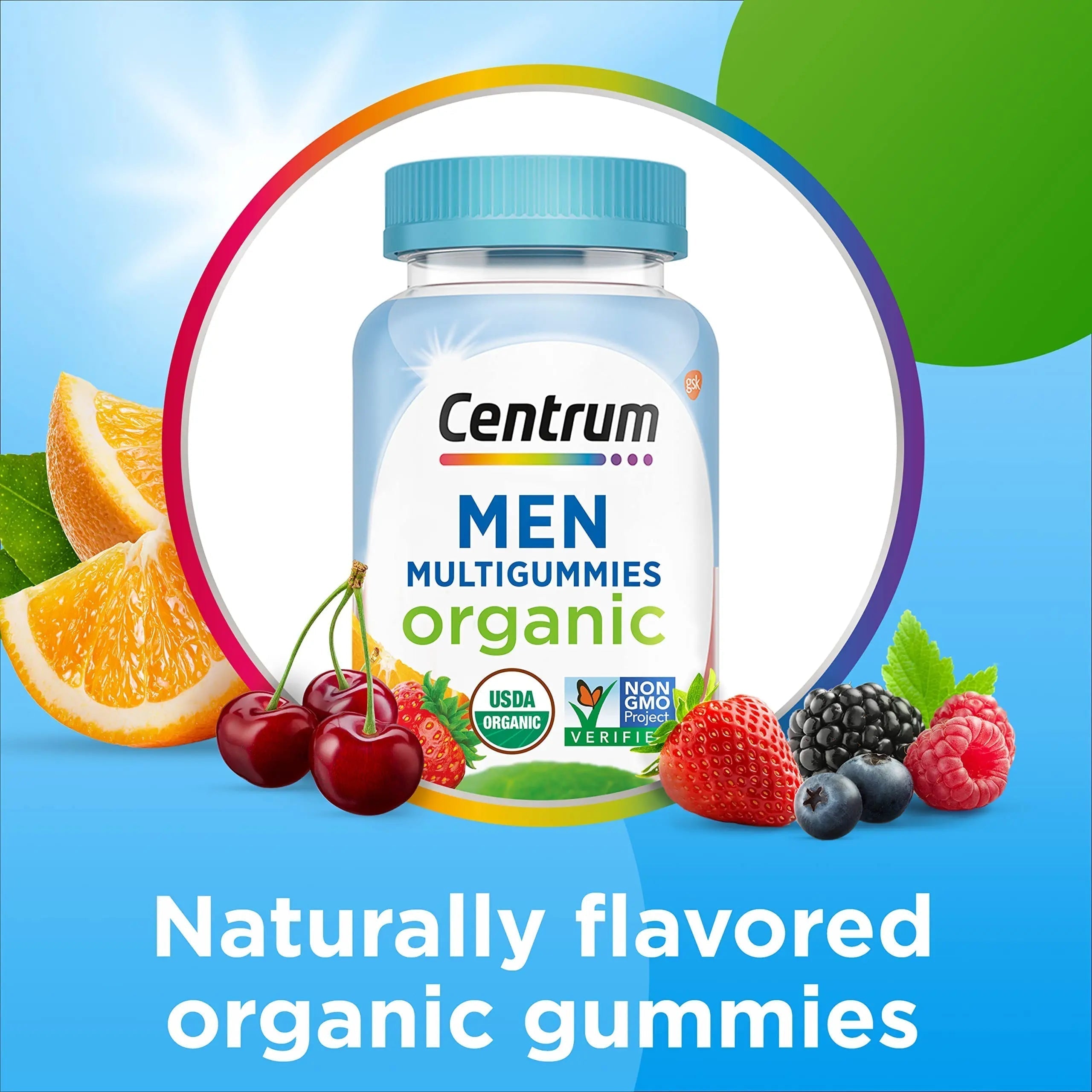 Centrum Men's Organic Multigummies, Men's Multivitamin Gummies, Organic Multivitamin for Men with Essential Nutrients Centrum Au supplements