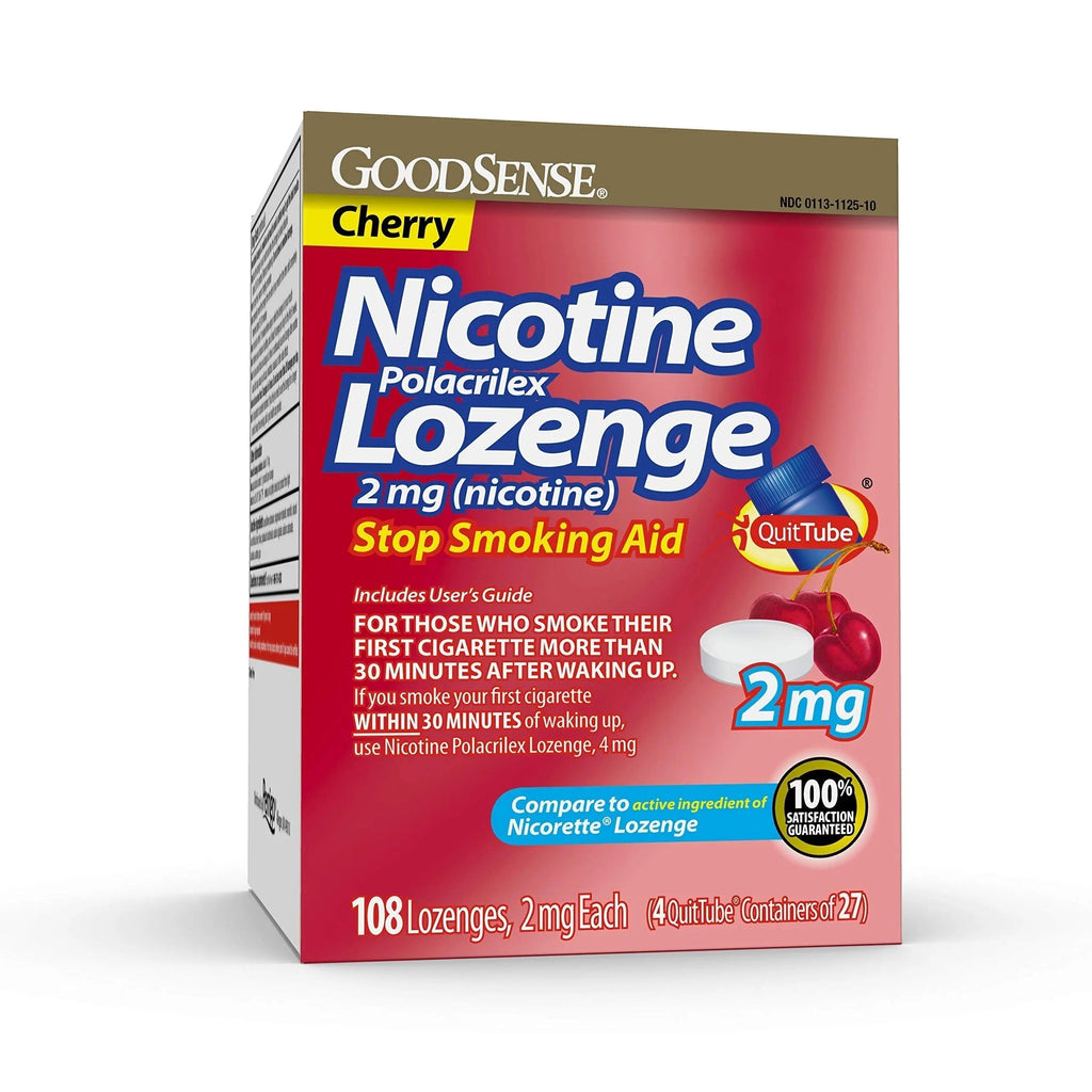 GoodSense Nicotine Polacrilex Lozenge, 2 mg (nicotine), Stop Smoking Aid GoodSense Au supplements