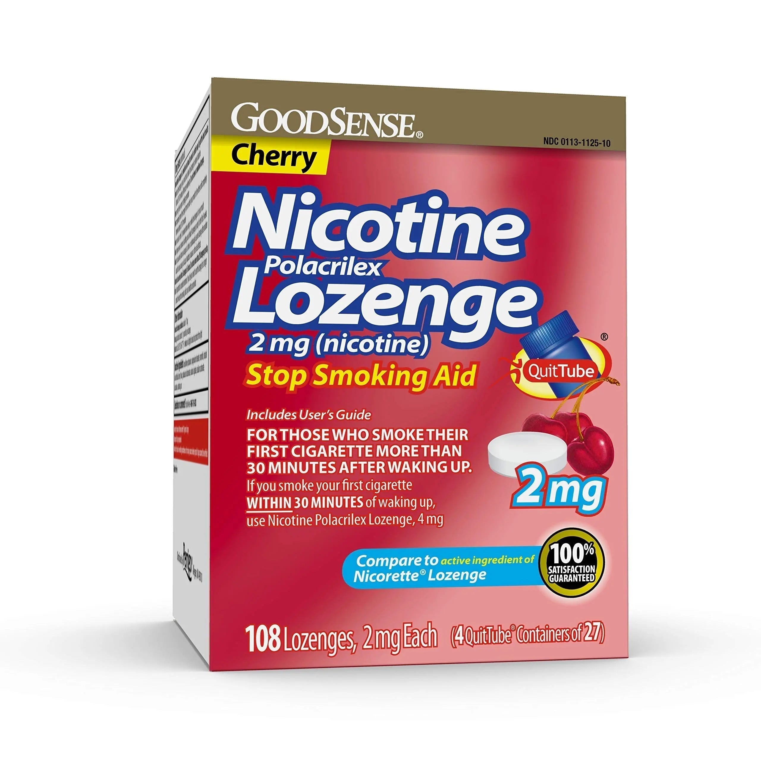 GoodSense Nicotine Polacrilex Lozenge, 2 mg (nicotine), Stop Smoking Aid GoodSense Au supplements