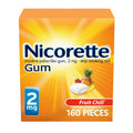 Nicorette 2 mg Nicotine Gum to Help Stop Smoking - Fruit Chill Flavored Nicorette Au supplements