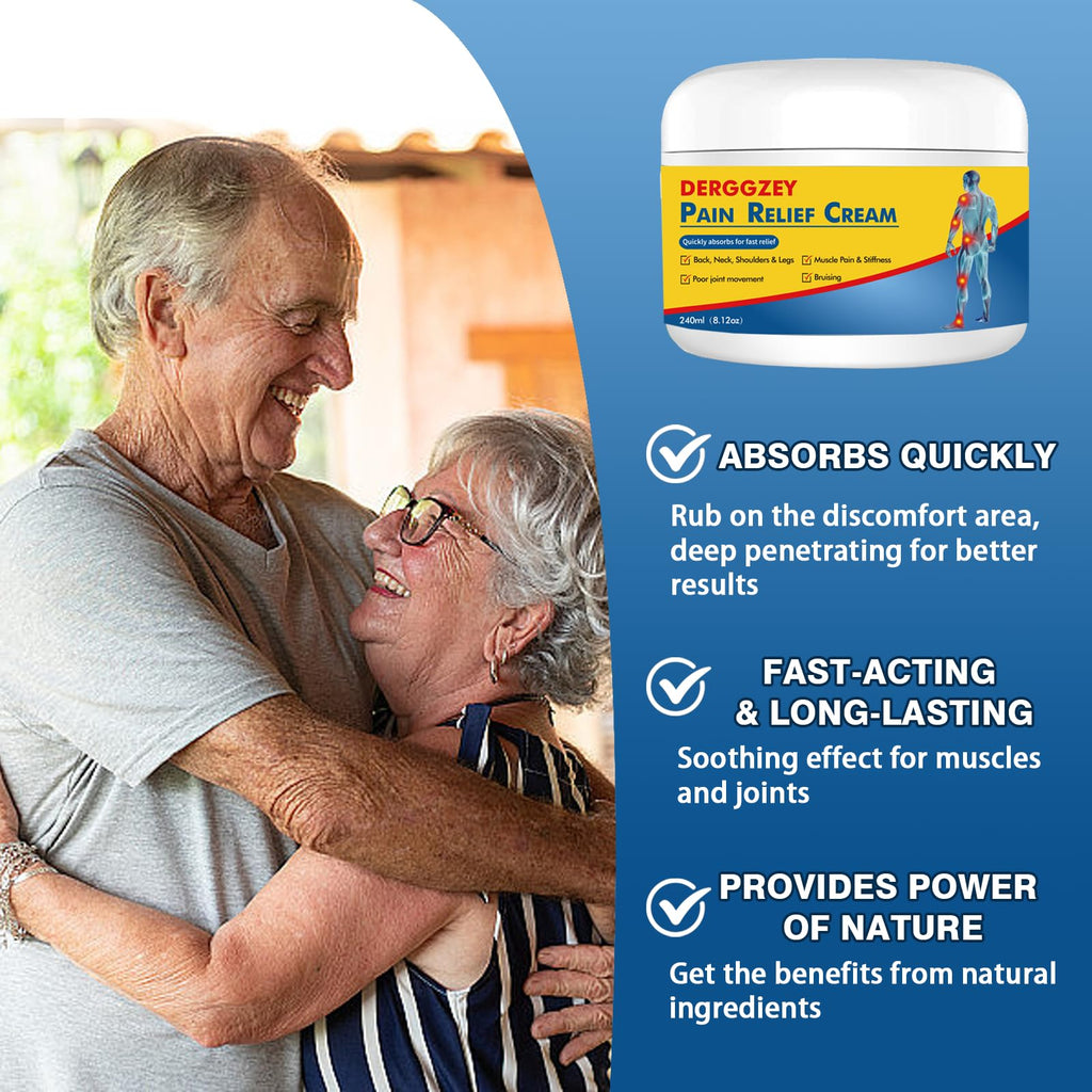 Derggzey Naturals Arthritis Pain Relief Cream 8 oz - Maximum Strength Deep Penetrating for Joint, Muscle, Knee, Back, Feet, Hand, Ankle - Effective Soothing Derggzey Au supplements