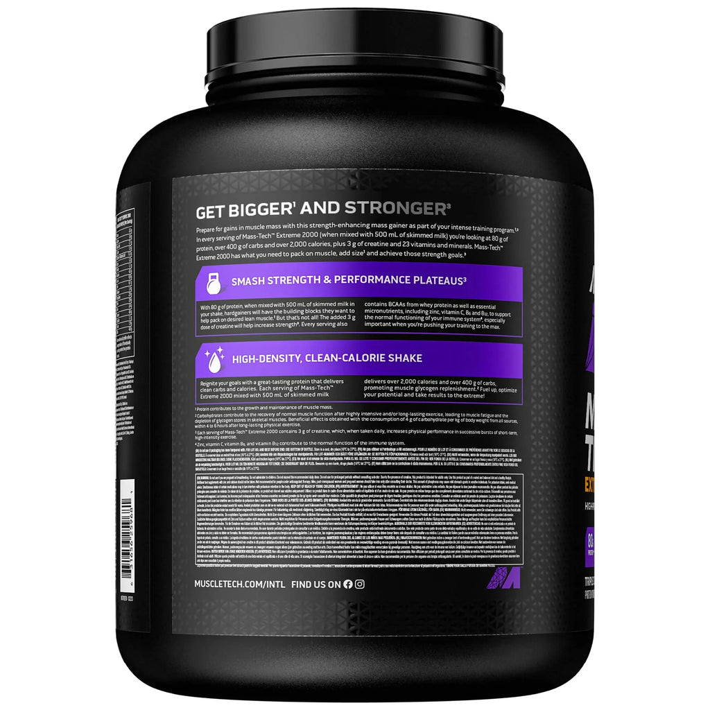MuscleTech MassTech Extreme Protein Powder, Weight & Muscle Mass Gainer, Whey Mass Protein Powder Muscletech Au supplements