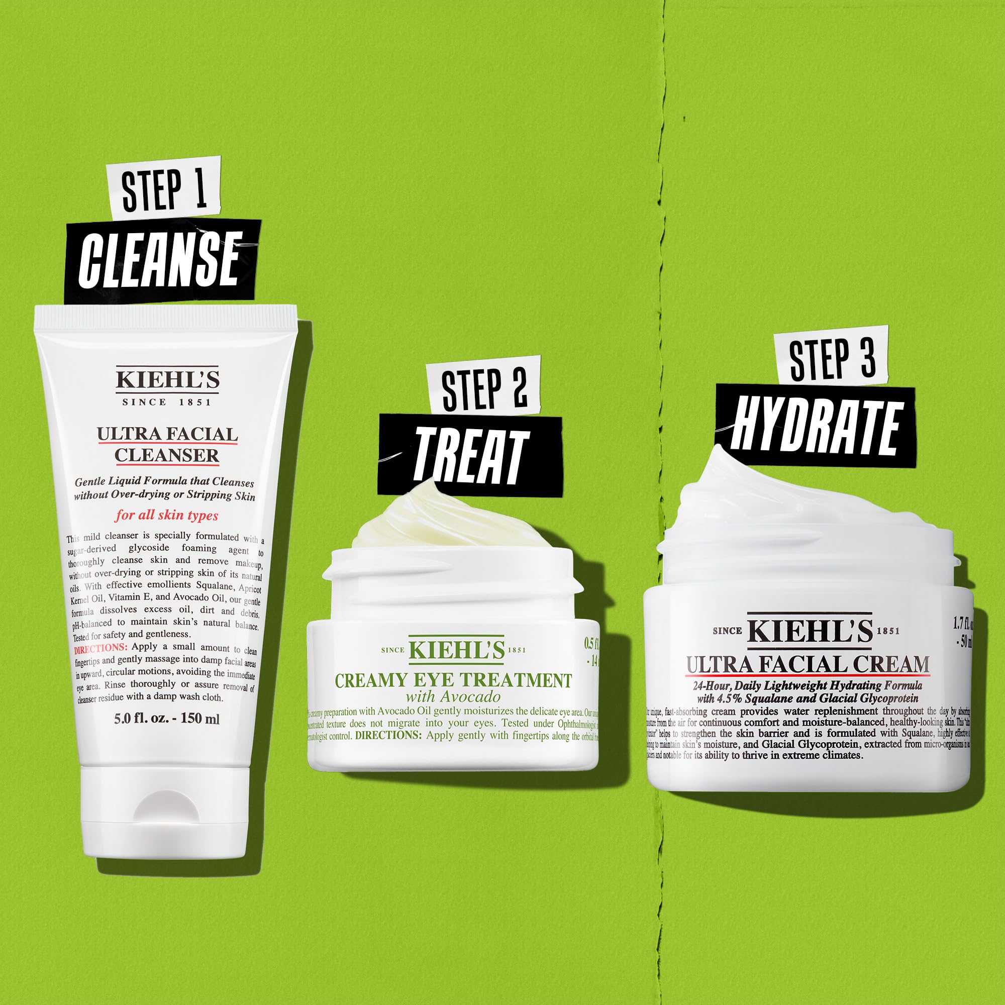 Kiehl's Avocado Eye Treatment, Nourishing and Hydrating Eye Cream, Avocado Oil and Caffeine to Energize and Invigorate Skin, Tired Eyes