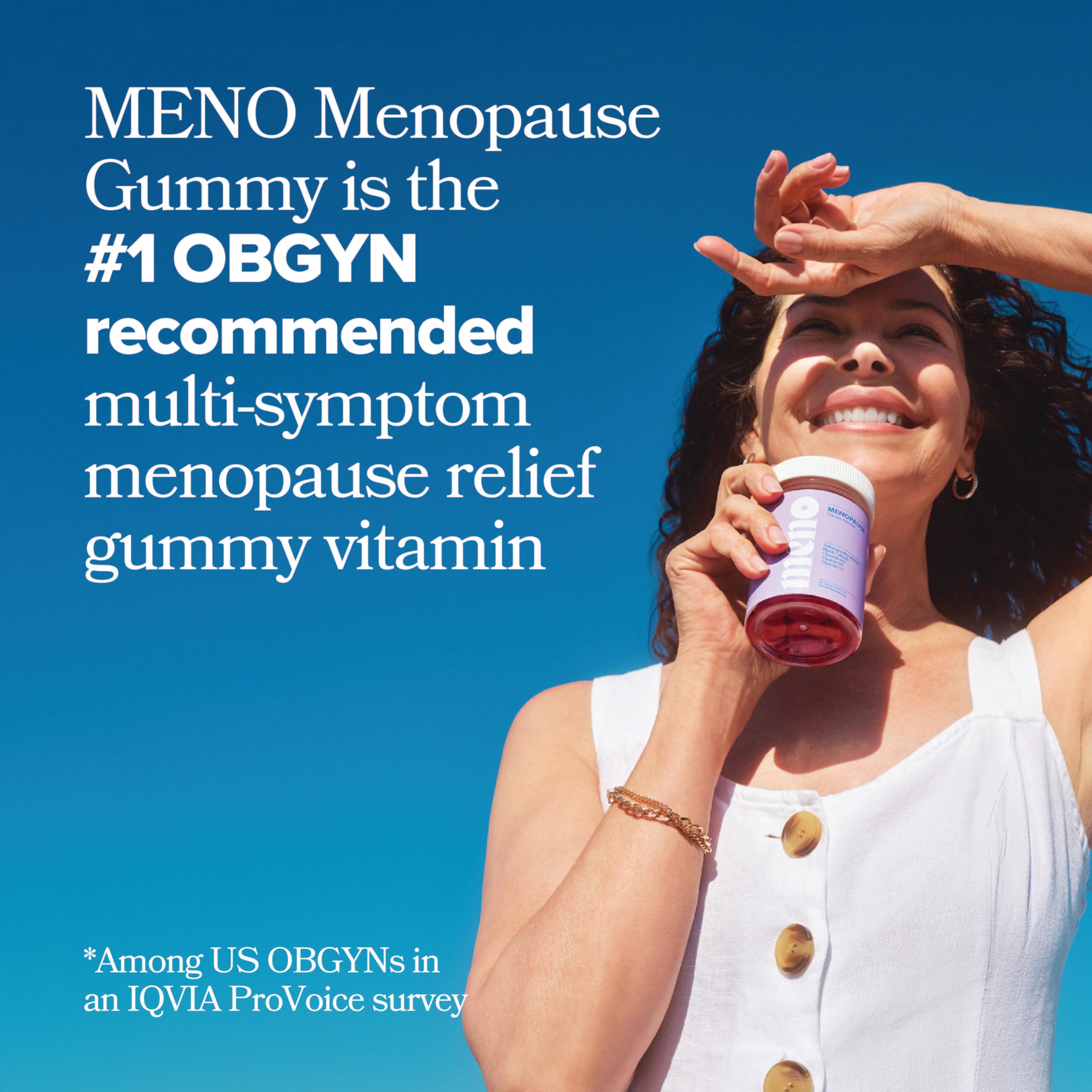 O Positiv MENO Gummies for Menopause, 30 Servings (Pack of 1) - Hormone-Free Supplements for Women with Black Cohosh & Ashwagandha KSM-66 - Helps Alleviate Hot Flashes, Night Sweats, & Mood Swings O Positiv Au supplements