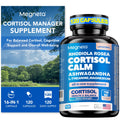 Cortisol Balance & Sleep Support for Women & Men – Natural Calm Formula with Magnesium, Ashwagandha & L-Theanine – Supports Restful Sleep, Relaxation, Focus & Healthy Cortisol Levels – 120 Capsules MEGNETA Au supplements