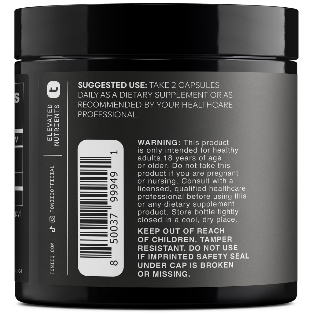 Toniiq Ultra High Purity Fisetin 500mg - 98%+ Higly Purified & Bioavailable Fisetin Supplement with MCT Oil for Absorption - Third-Party Tested Senolytic Supplements for Aging Support - 60 Capsules Toniiq Au supplements